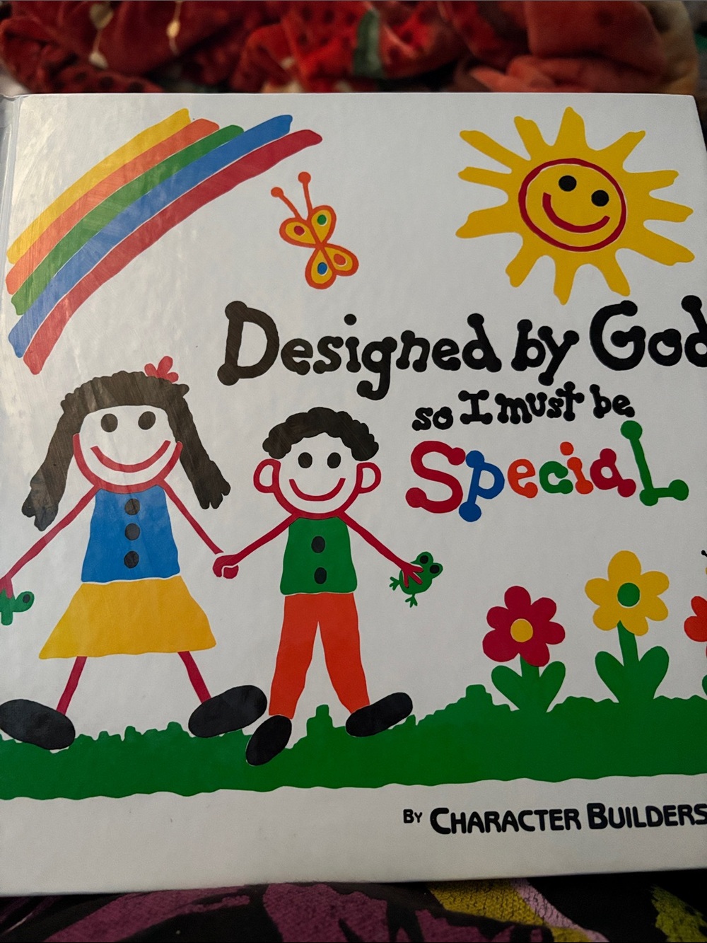 "Designed by God" Kids Wall Art - White